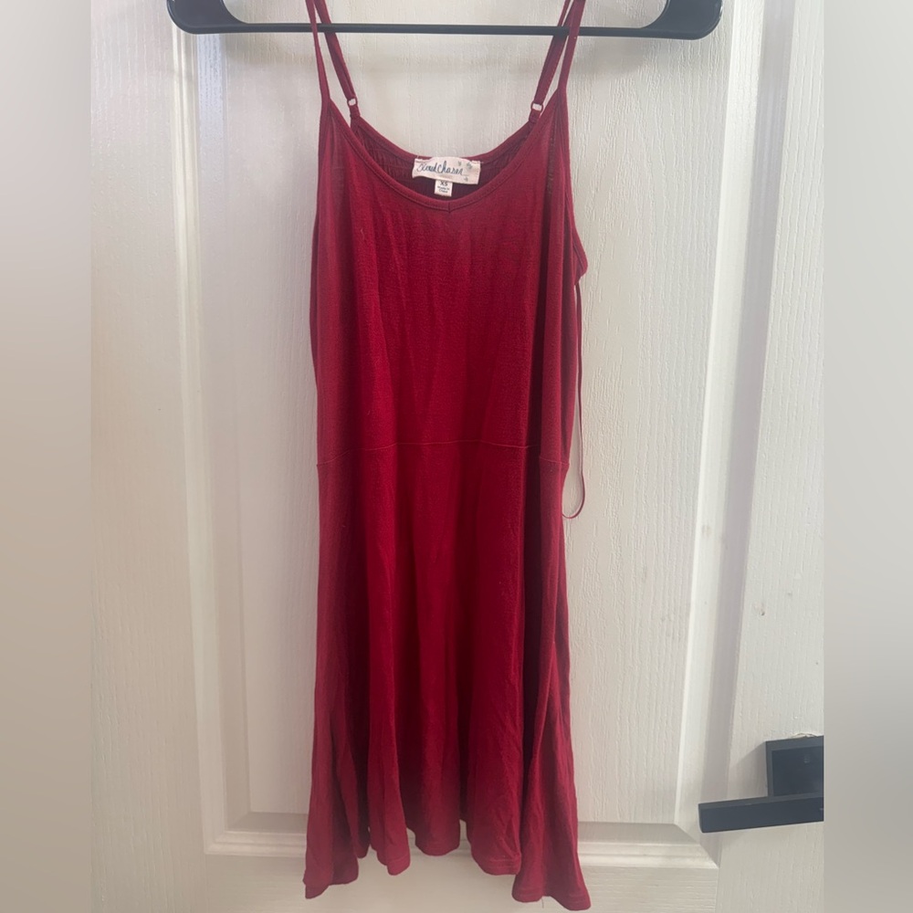 Crimson Red Slip Dress